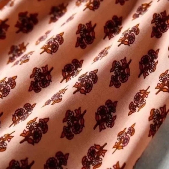 Pink & Maroon Floral Ornate Bohemian Gypsy Button Front Tank Summer Casual Dress - Picture 16 of 16